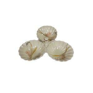 Toyo Porcelain of Japan French Orchid Candy Relish Snack Divided Dish